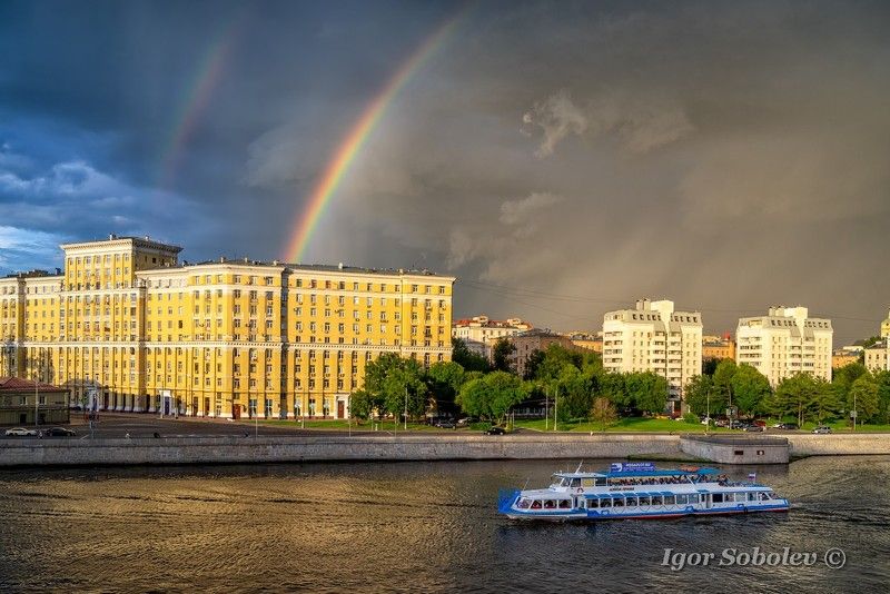 москва, радуга, корабль, москва-река Радуга фото превью