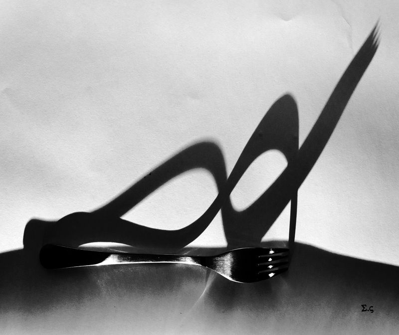 ВИЛКИ ВИЛКА ТЕНИ ТЕНЬ  FORK СКУЛЬПТУРНАЯ КОМПОЗИЦИЯ фото превью