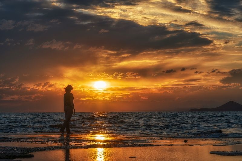 черное море закат мыс кадош туапсе облака скала киселева Морскими вечерами, Кадошскими берегами... фото превью