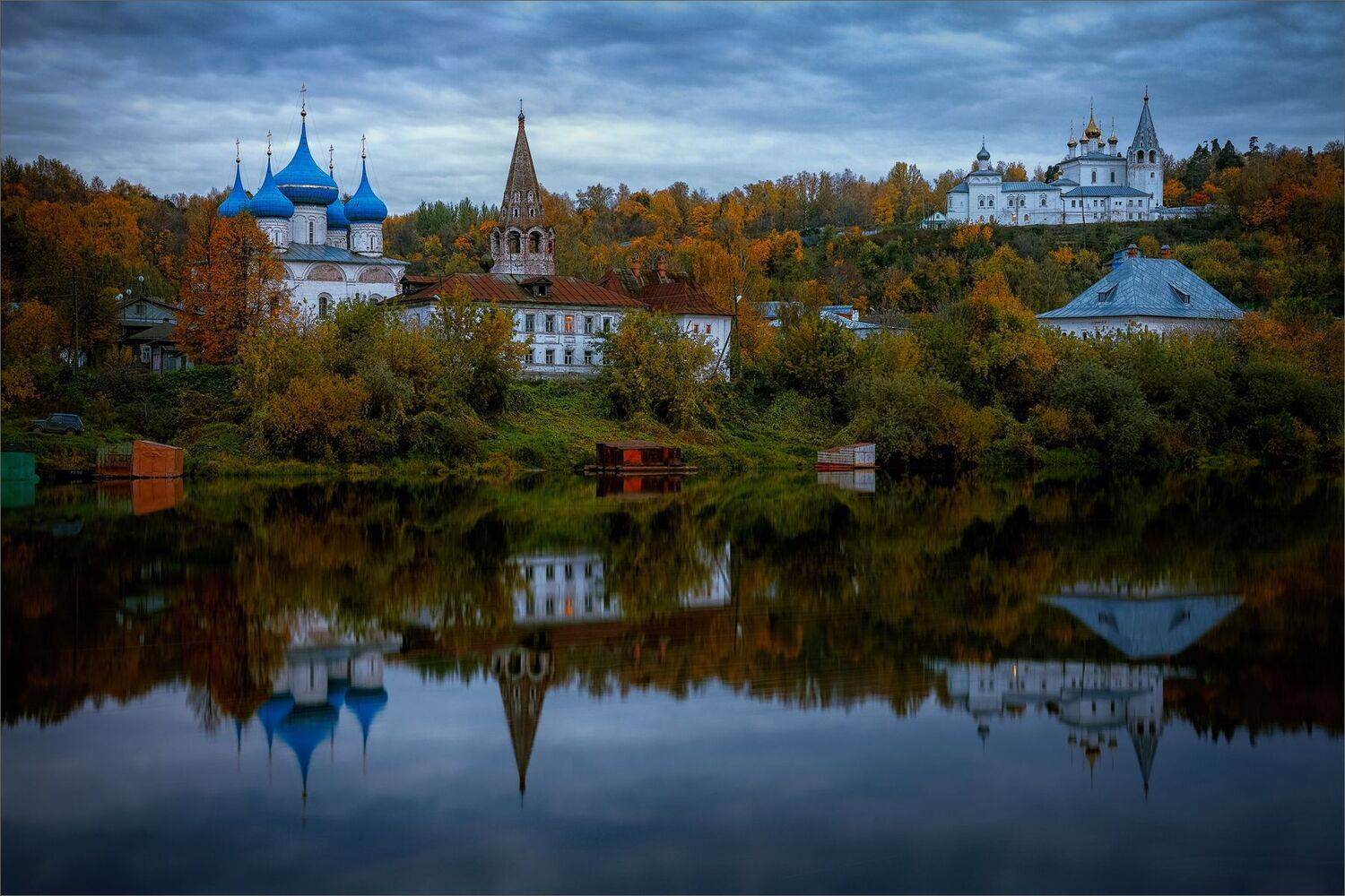 осень, отражения, вечер, александр никитинский, Никитинский Александр