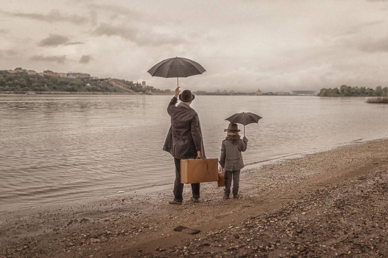 дети, мальчик, детскаяфотография, дождь, кино, Елена Чернигина