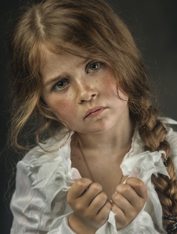 портрет, детский портрет, эмоции, взгляд, child, portrait, emotions, sight Александра фото превью