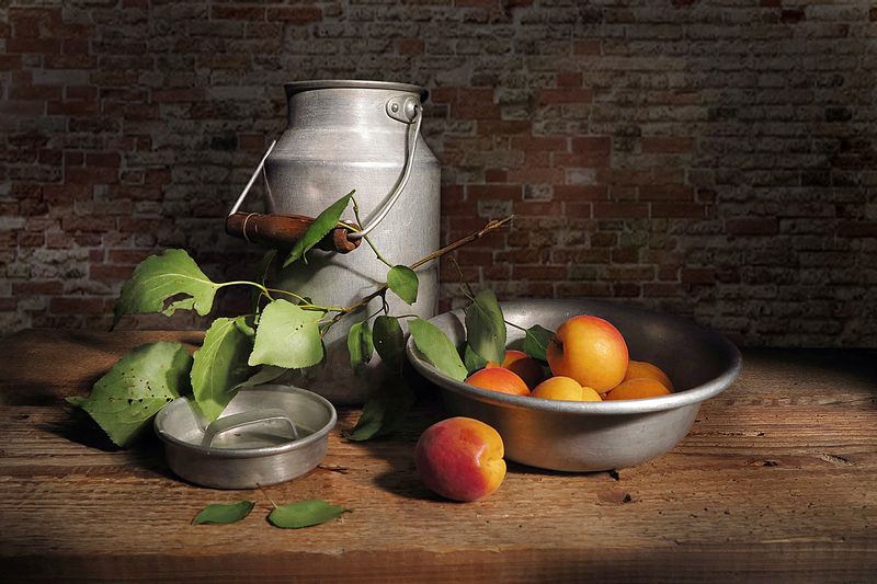 Спелые абрикосы фото превью