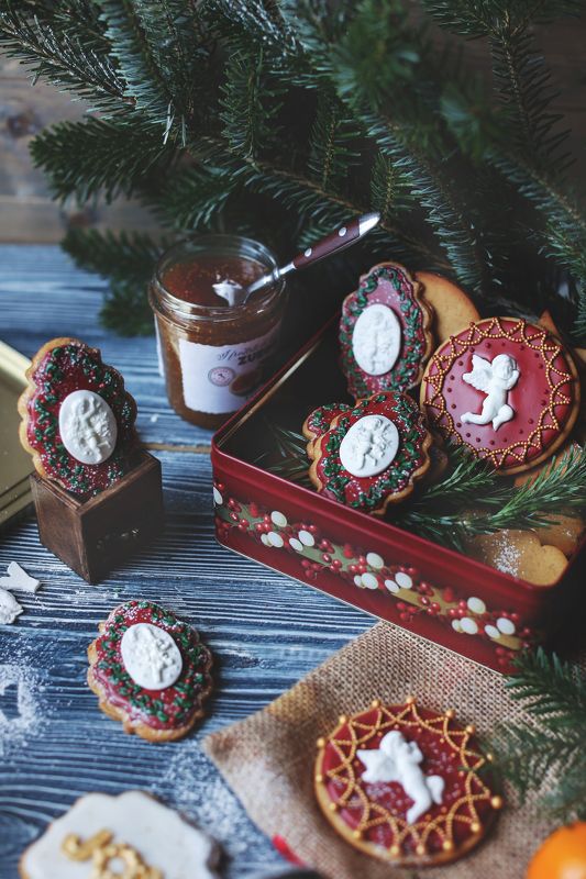 печенья, пряники, еда, выпечка Имбирные пряники фото превью