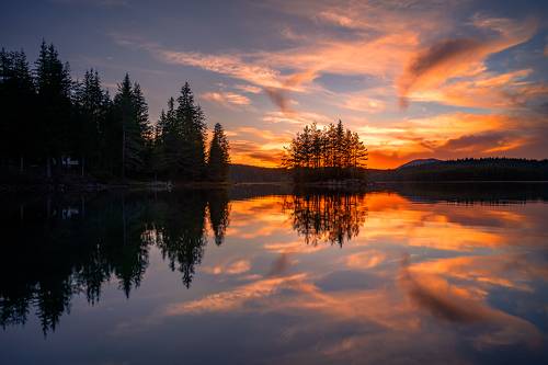 Sunset reflections