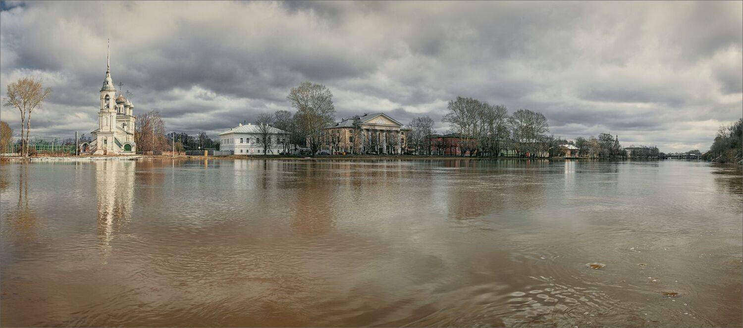 пейзаж, город/архитектура, река, весна, вологда, александр никитинский, Никитинский Александр
