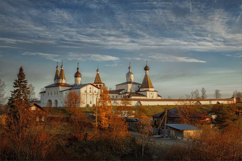 пейзаж, архитектура, монастырь, осень, утро, свет, цвет, александр никитинский Осенним утром в Ферапонтово... фото превью