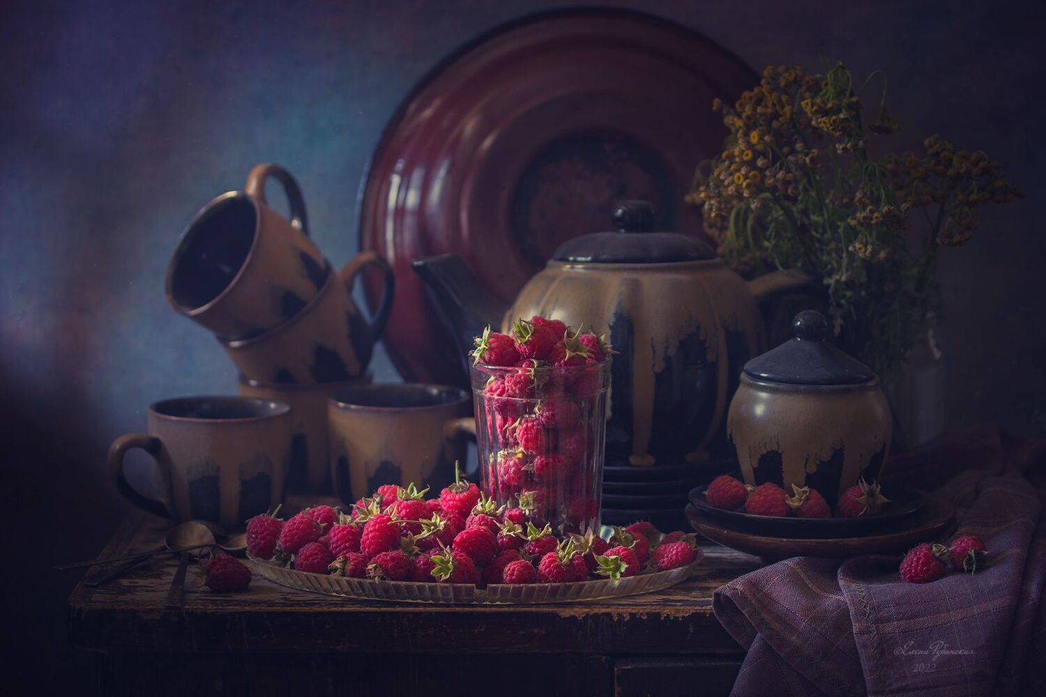 малина, натюрморт, кострома, костромская область, Елена Рубинская