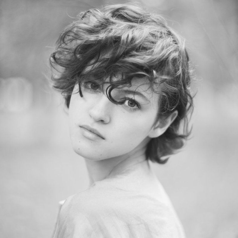 Black & white, Juli Kirsanova, Portrait  фото превью