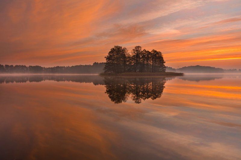 Lake sunrise фото превью