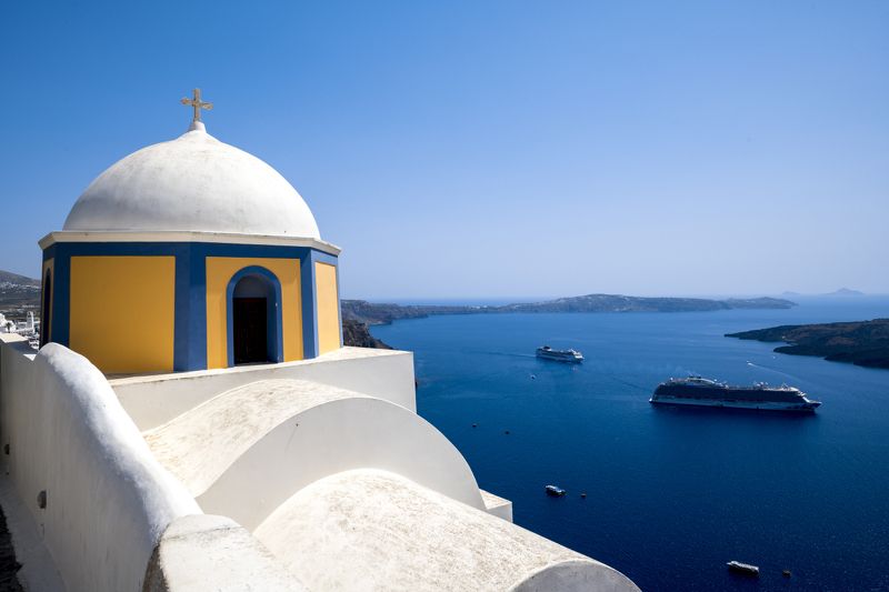 греция, cанторини, остров, средиземноморье, тира, средиземное море, greece, santorini, thira, oia, ia, mediterranean, mediterranean sea. Санторини фото превью