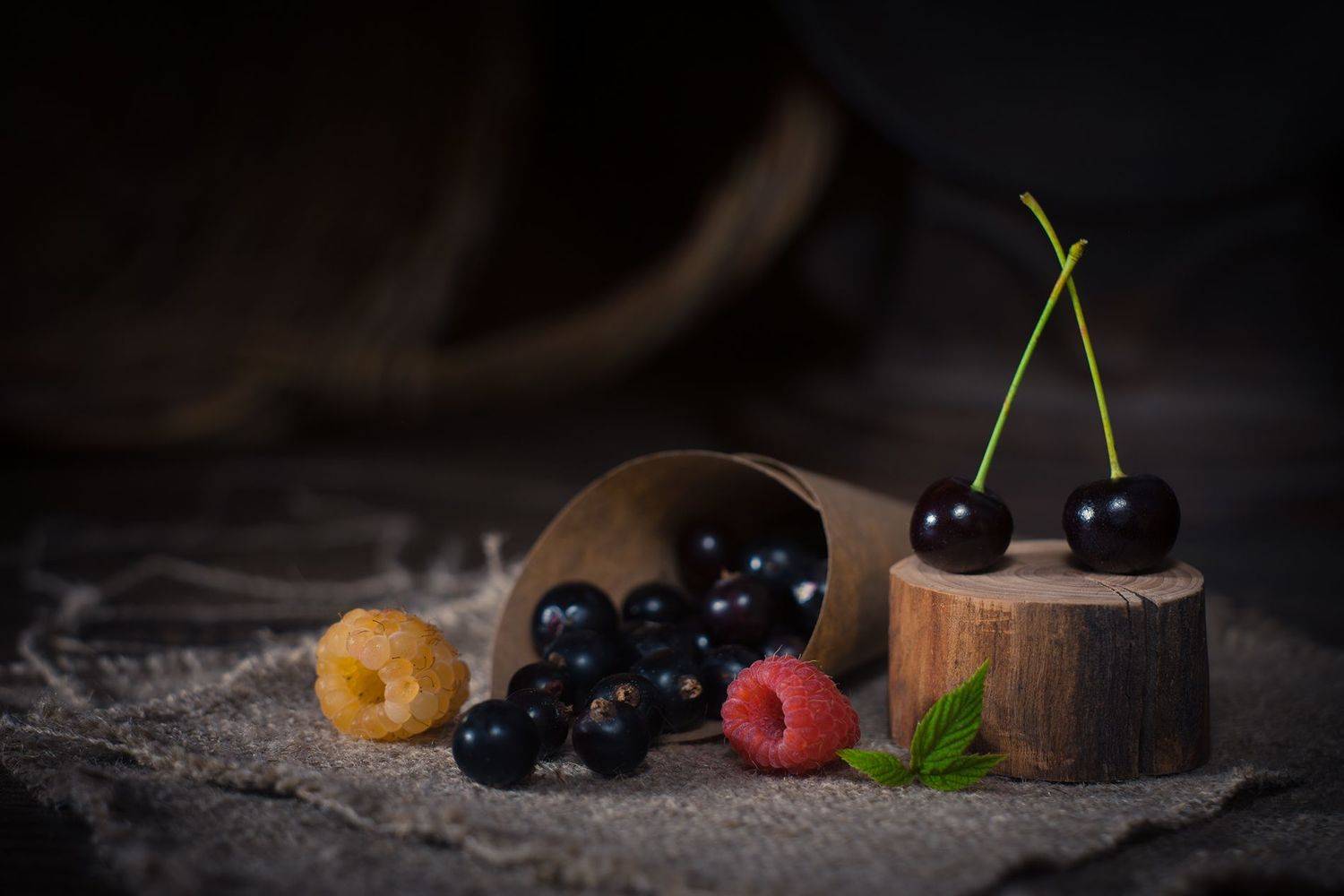 лето, смородина, вишня, малина, Александр