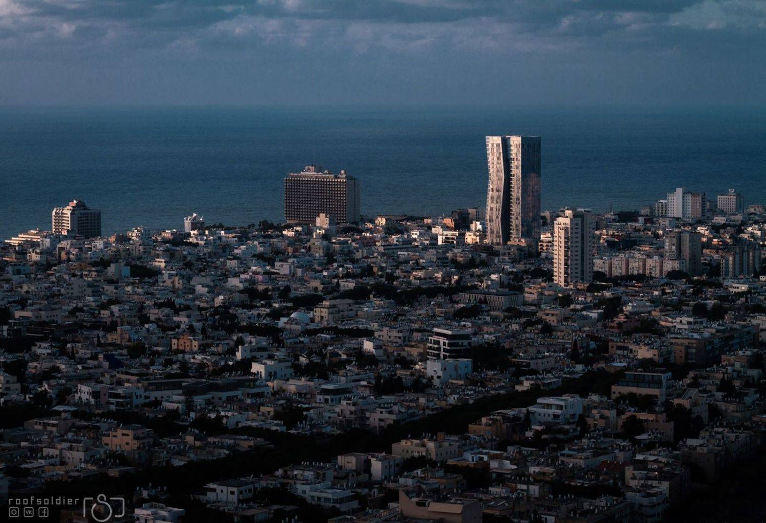 Tel aviv, Israel, city, urban, architecture, cityscape, street, above, structure, skyscraper, modern, sea, ocean, Голубев Алексей