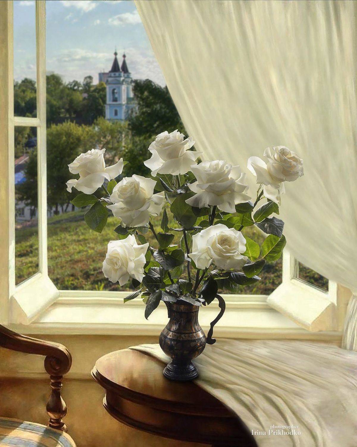 натюрморт, розы, цветы, букеты, интерьер, Приходько Ирина