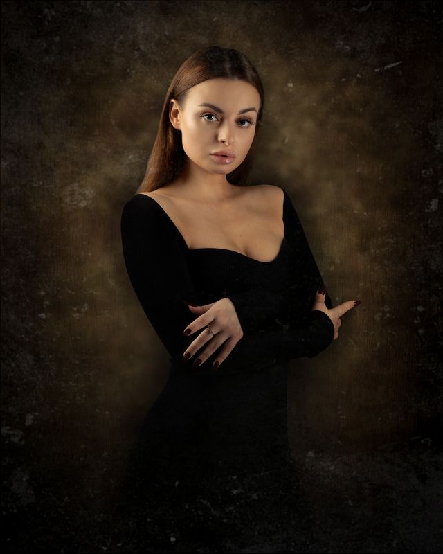 студийный портрет, красивая девушка, женский портрет, концептуальное Анастасия фото превью