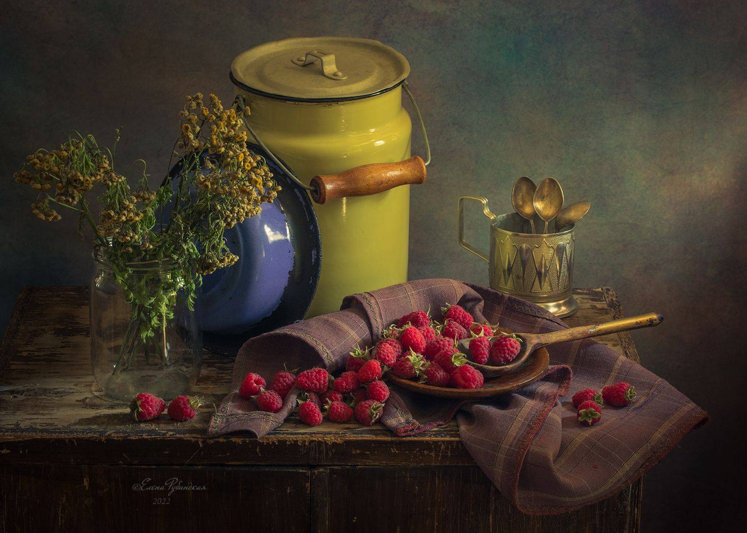 малина, натюрморт, кострома, Елена Рубинская