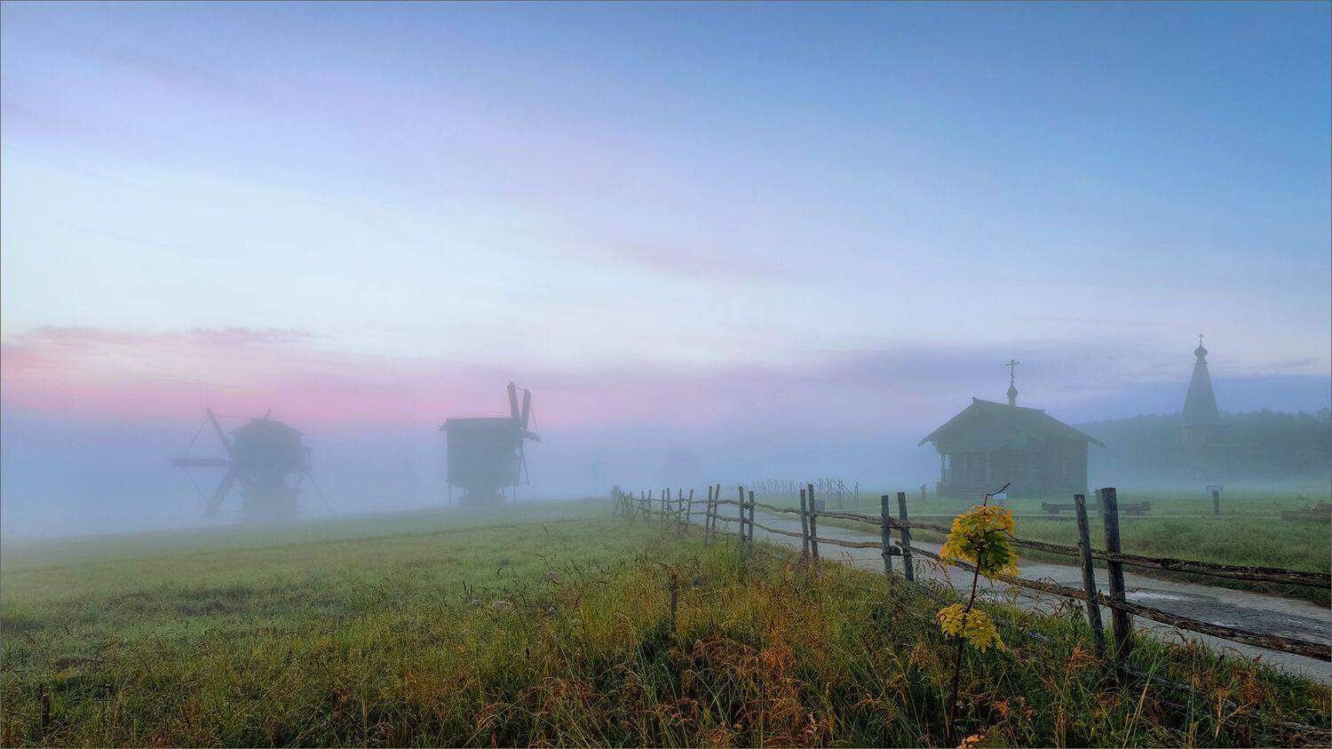пейзаж, вологда, ночь, архитектура, лето, свет, цвет, туман, александр никитинский, Никитинский Александр