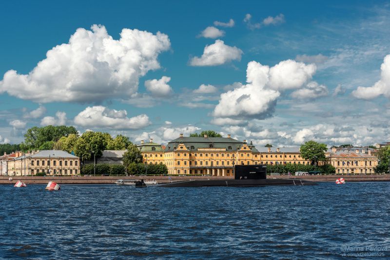 Праздничная река Нева. День ВМФ России. фото превью