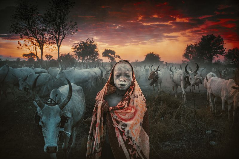 child,people,children,kids,boy,kid,africa,person,people,urban,woman,light,low key,low-key,girl,dark,fog,shadow,mundari,dinka,southsudan,sudan,tribal,tribe,africa,afrika,horns,sunset,sunrise,war,cattle,animal,nature,horn,wild,horned,cow,rural,south_sudan,c 06-53 Morning Mundari, South Sudan фото превью