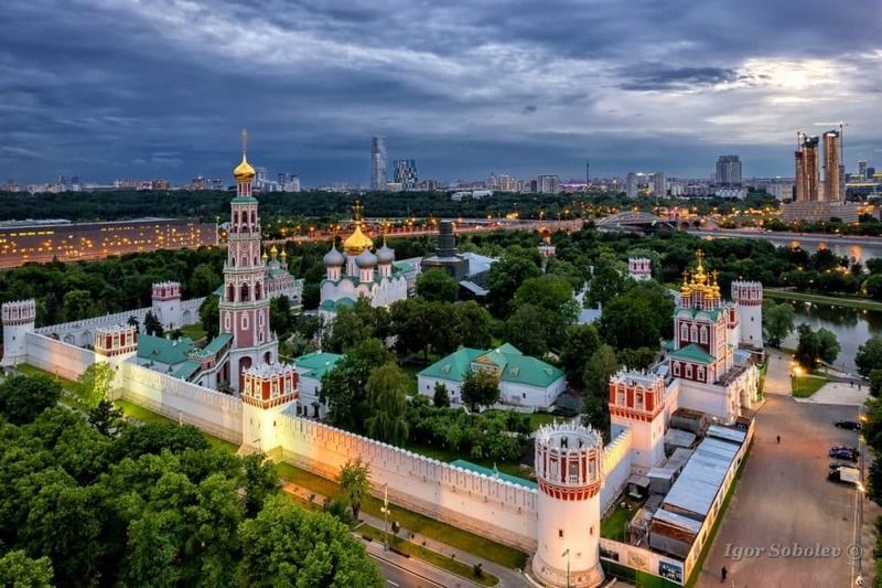 новодевичий монастырь, москва, аэровид Новодевичий монастырь фото превью