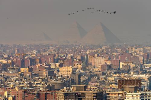 Morning atmosphere in Giza