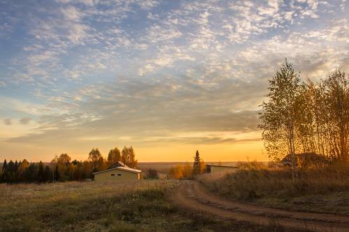 Утро за селом