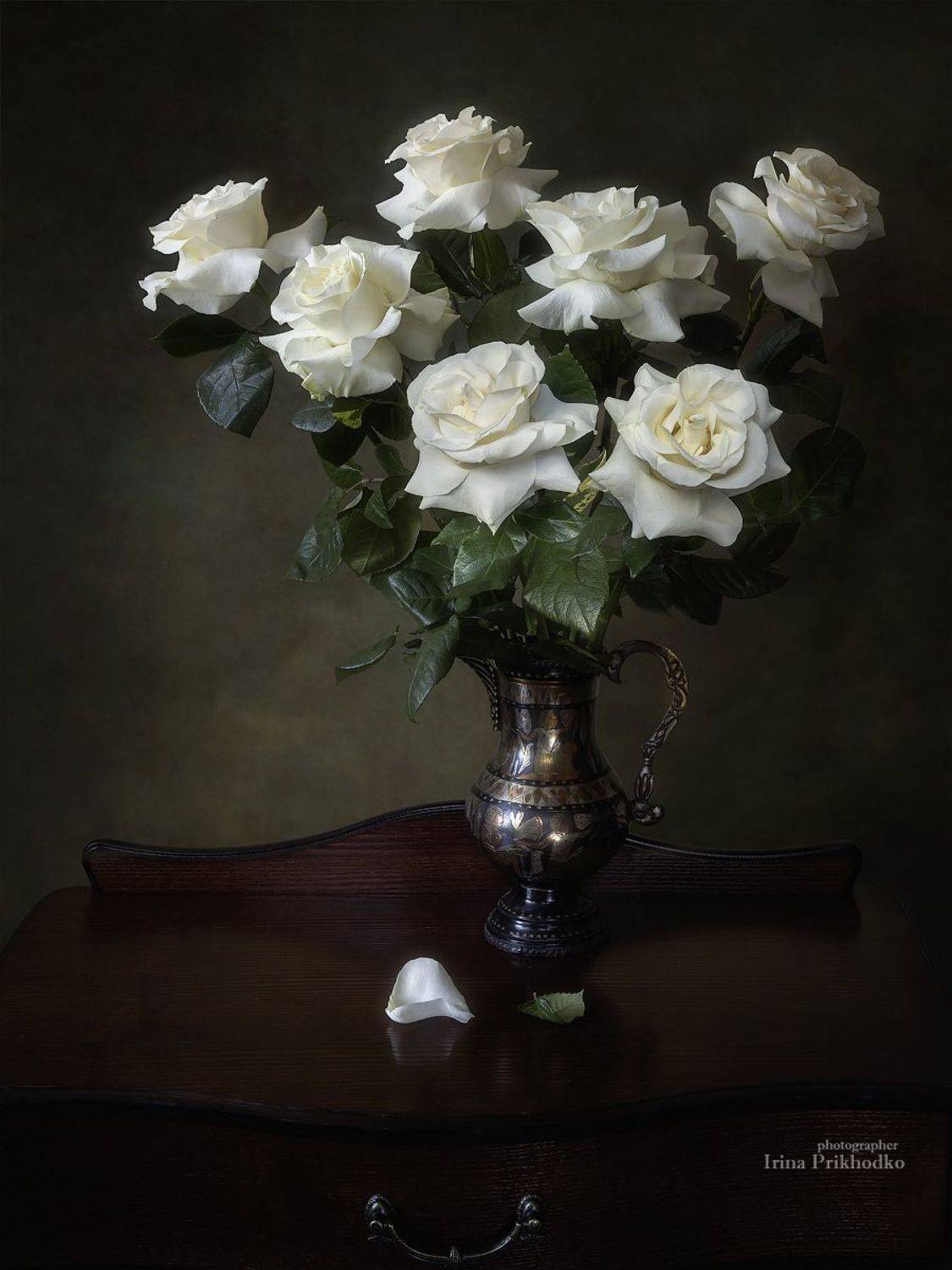 натюрморт, цветы, розы, букет, Приходько Ирина