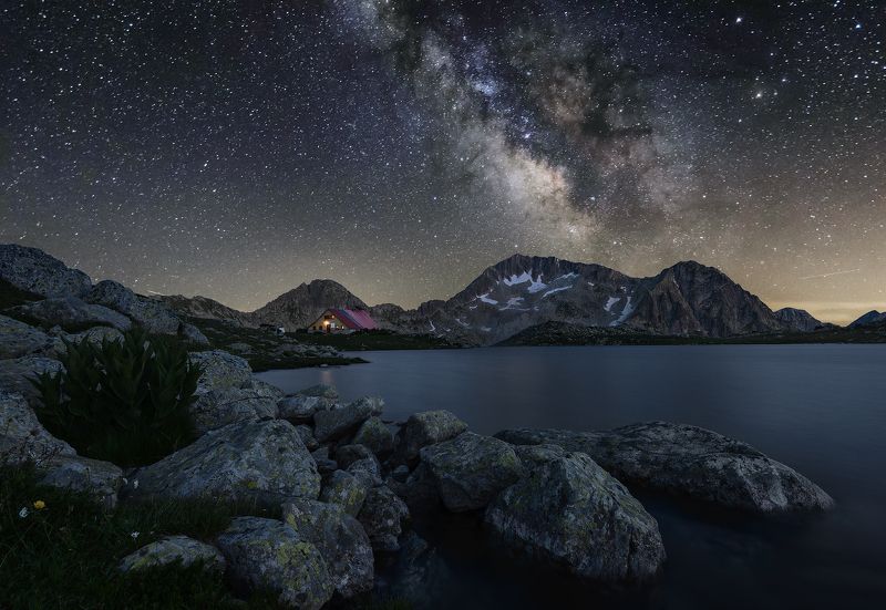 болгария, озеро, тевно, ночь, млечный путь, звезды, горы, природный парк, night, milky way, bulgaria, lake, tevno, stars, astrophotography, астрофотография, national park  фото превью