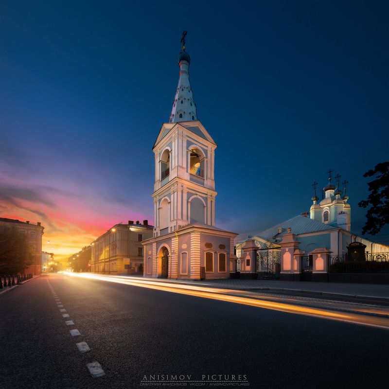 спб, питер, санкт-петербург, архитектура, город, nikon, закат Сампсониевский собор. фото превью