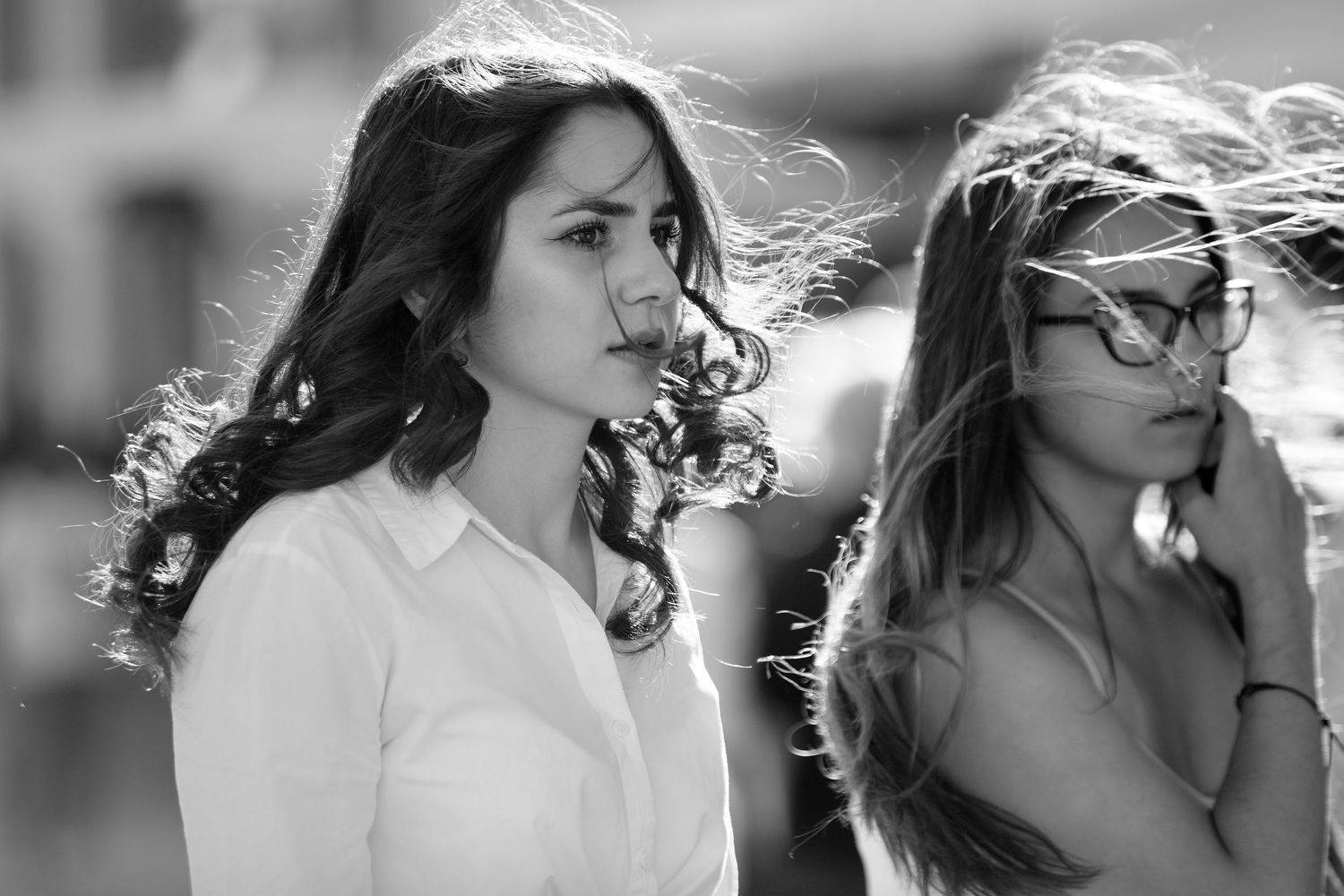 hair, wind, moments, mood, moscow, monochrome, life, female, woman, bw, blackwhite, black and white, blackandwhitephoto, bnw, documentary, russia, reportage, human, street, streetphoto, street life,, Ирина Болдина