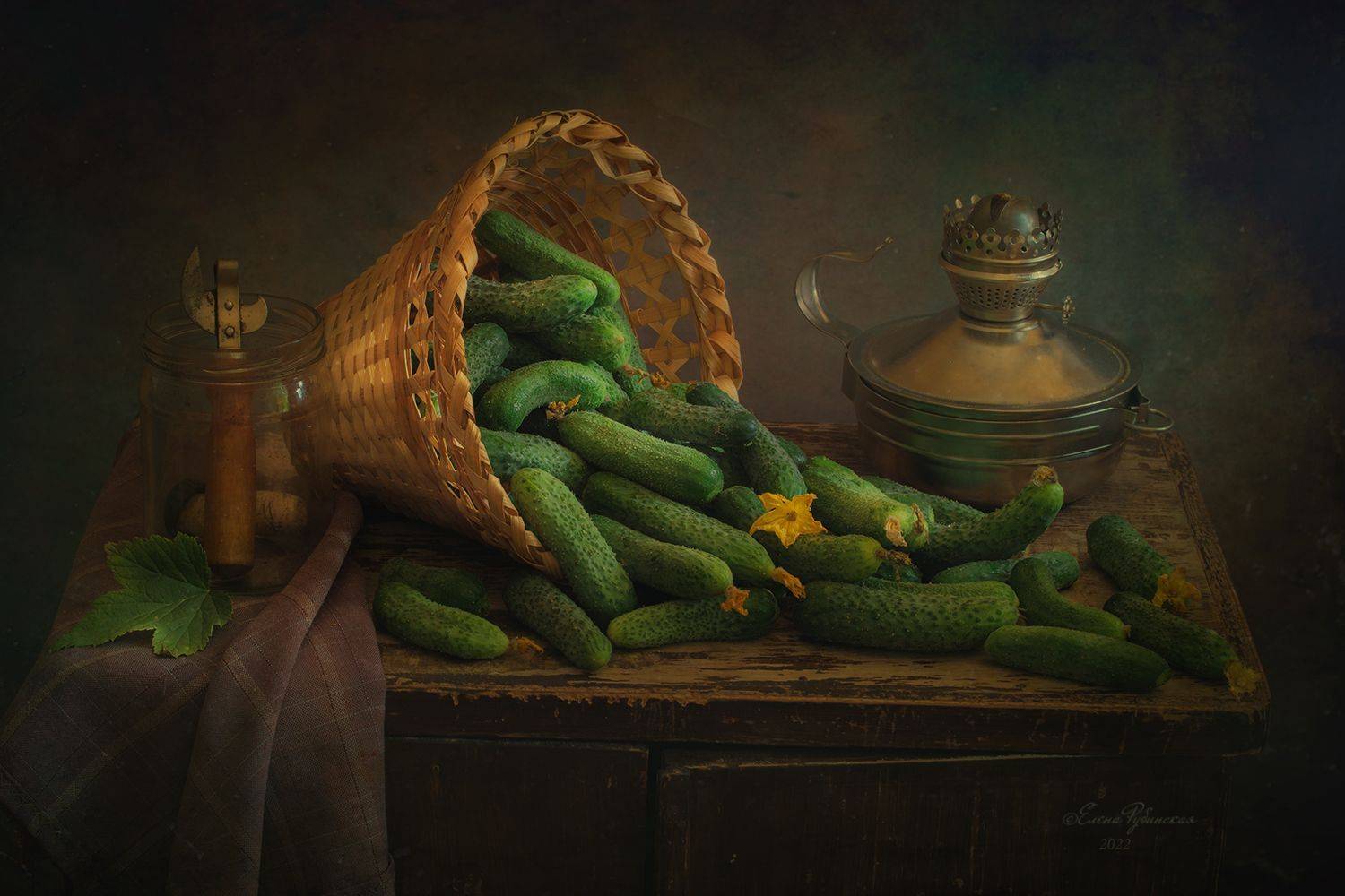 кострома, огурцы, натюрморт, костромская оласть, Елена Рубинская