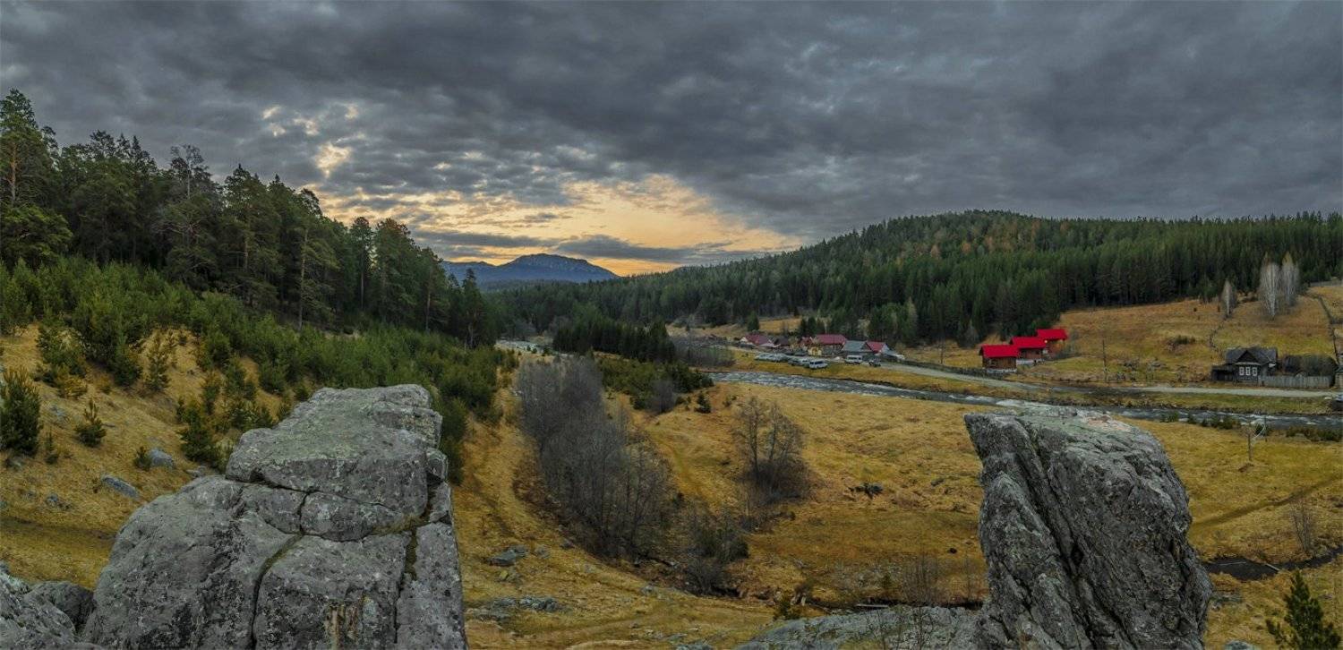 Весна, Панорама, Пейзаж, Природа, Рассвет, Река, Урал, Утро, Южный урал, Альберт Беляев