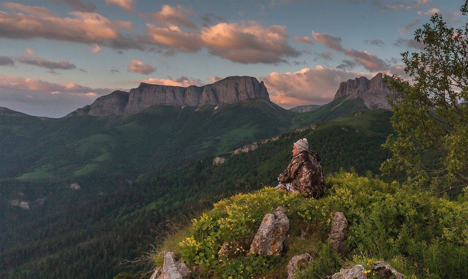 западный кавказ ачешбок лето рассвет, Николай Мысливцев