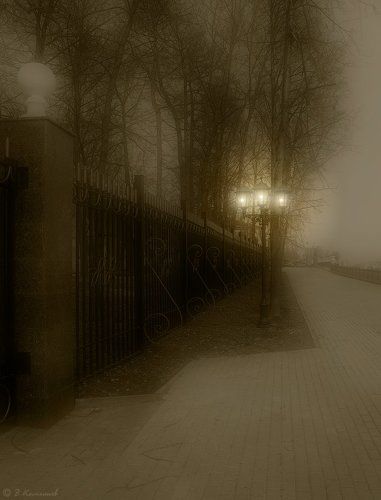 Фонарь в тумане тосковал по джазу...