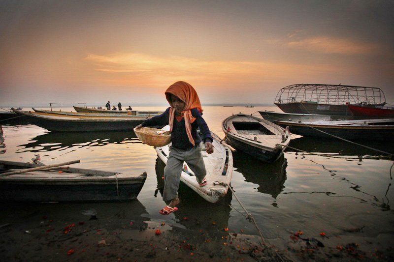 Варанаси (Индия). Маникарника Гат. Varanasi. Manikarnika Ghat. фото превью