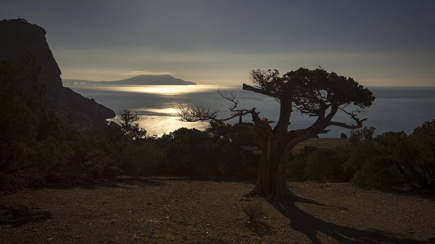 берег., крым., море., ночь., пейзаж., Сергей Шульга