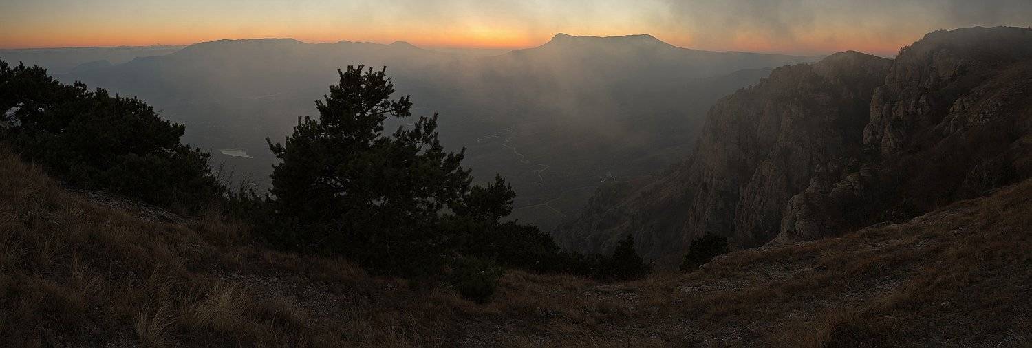 демерджи, крым, осень, закат, горы, Nikolai (locus)