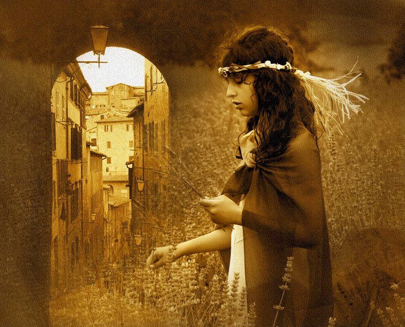 италия, тоскана, сиена, портрет, стилизация Italian memories... фото превью