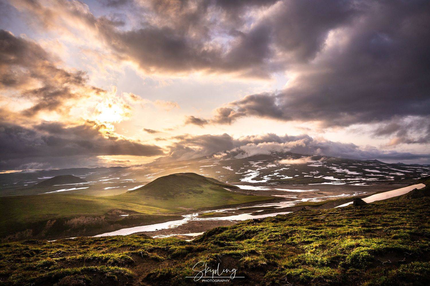 камчатка, закат, вулкан мутновский, Ганюшкин Владимир