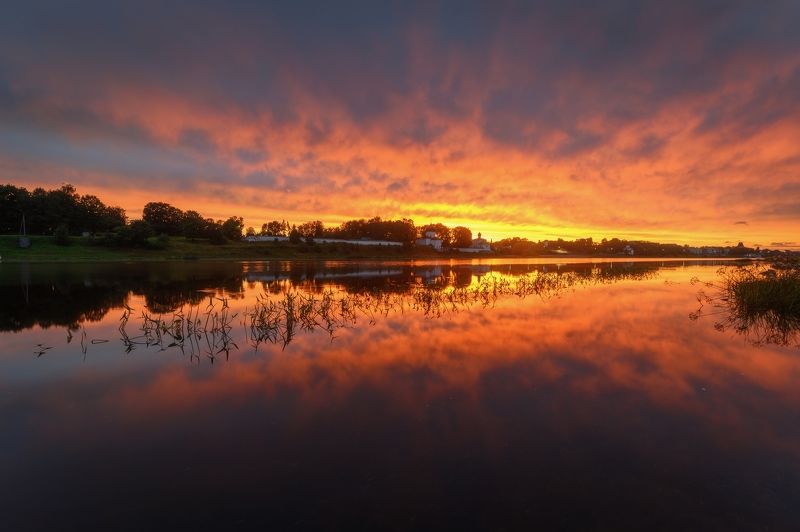 Закат над Великой фото превью