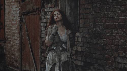 Городская нищенка