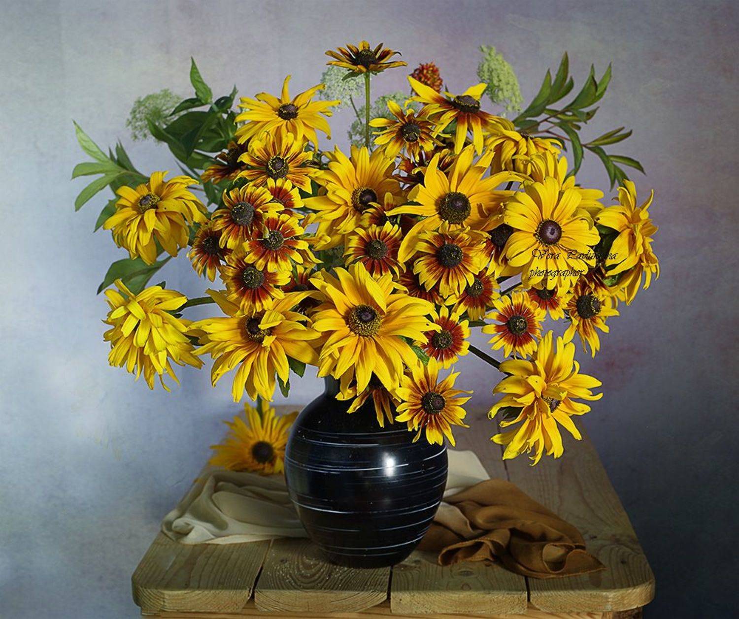 #натюрморт#верапавлухина#цветы#фотонатюрморт#букет#фотоискусство#рудбекия # vk.com/id710716147, Вера  Павлухина