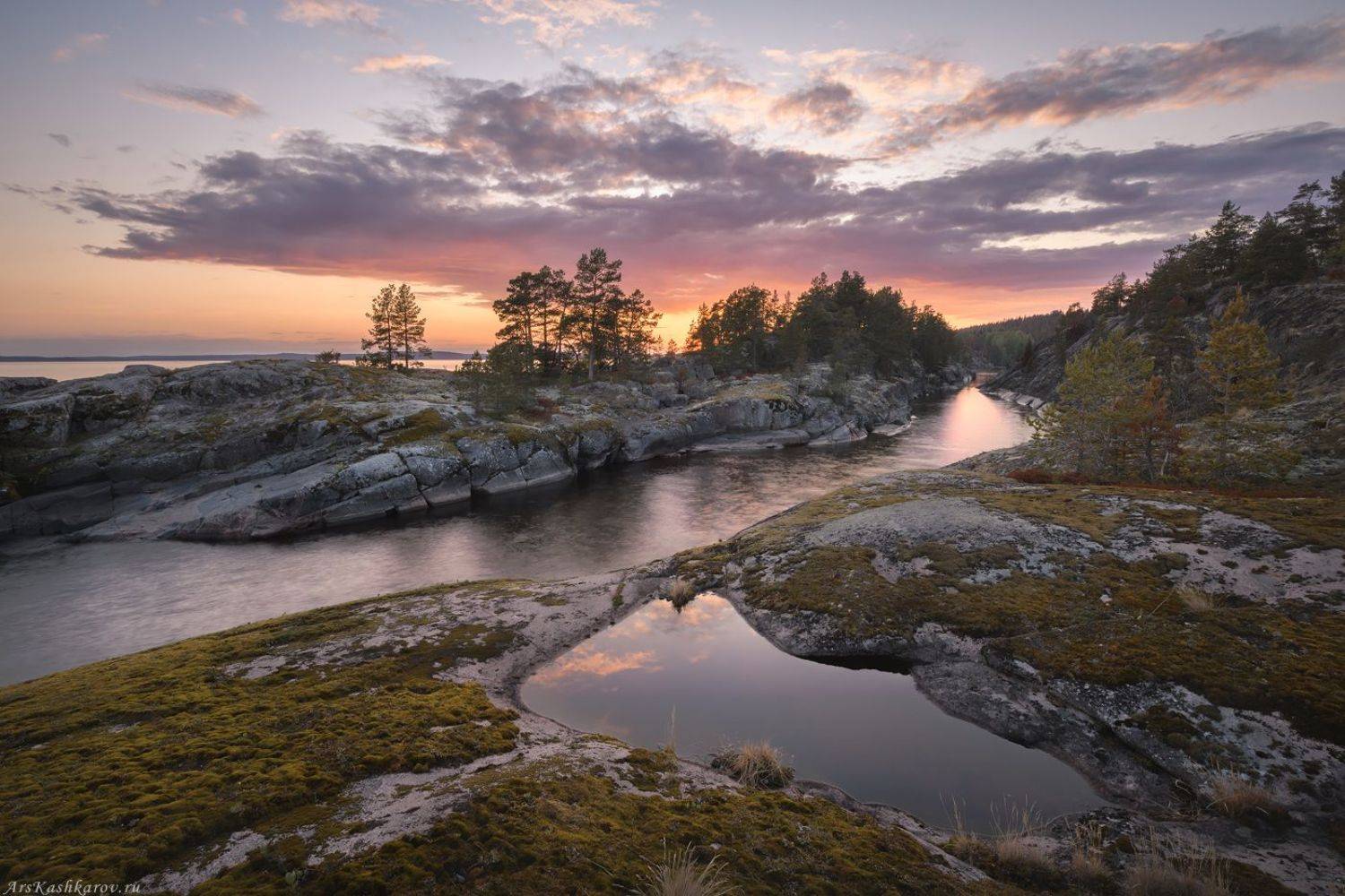 Карелия, шхеры Ладоги, Ладожское озеро, каньон, пролив,  , Арсений Кашкаров