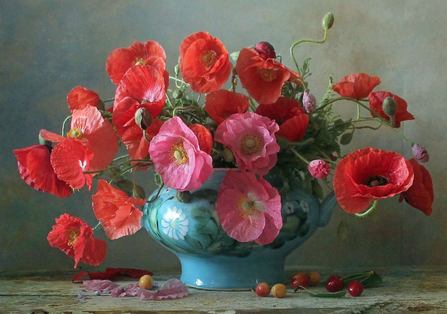 натюрморт, цветы, полевые цветы, лето, марина филатова, маки, Марина Филатова