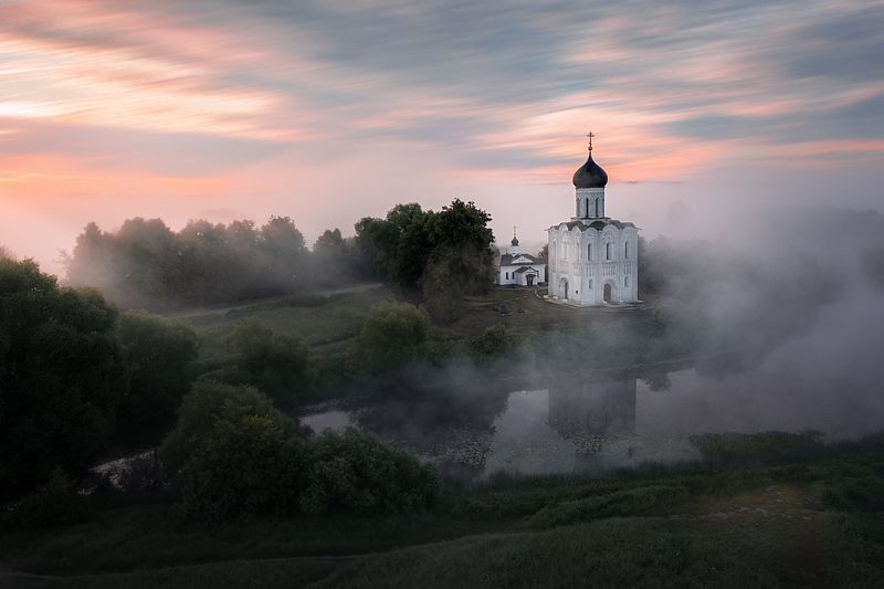 покрова,mavic,утро,туман Уходя обернись фото превью