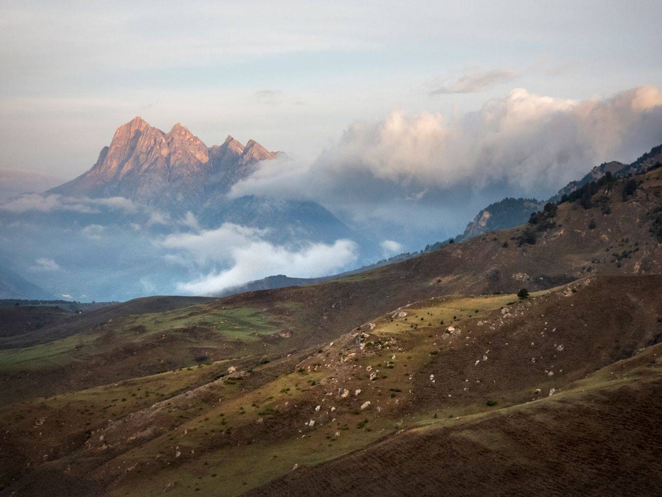 горы, ингушетия, рассвет, кавказ, Лесина Елена