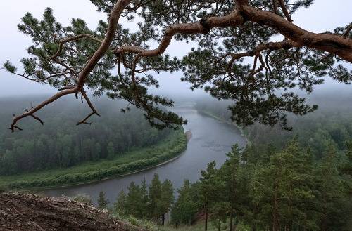 Утро на Манской петле
