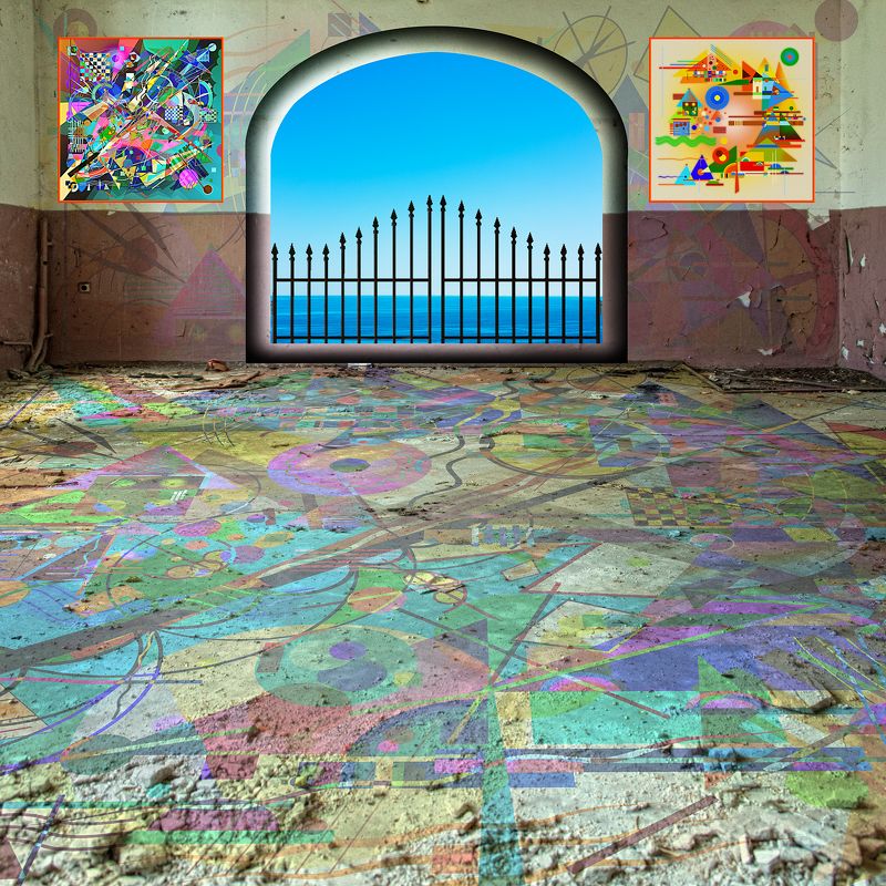 collage, color, colors, concept, conceptual, digital, digital art, editing, photo collage, photography, surreal, surrealism, A Room with a View фото превью