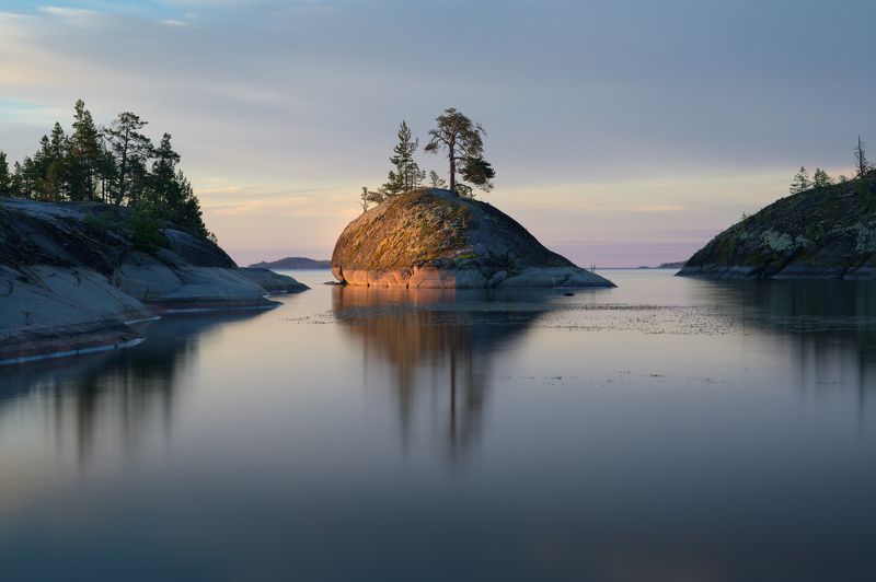 ладога, карелия, острова, шхеры, кит, рассвет, ладожские шхеры, Ладожский кит фото превью