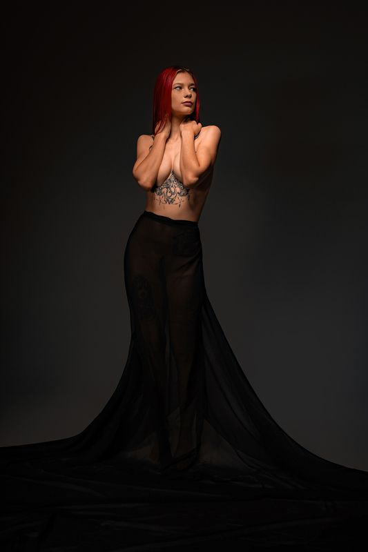 женский портрет, будуар, студия Богиня ночи фото превью